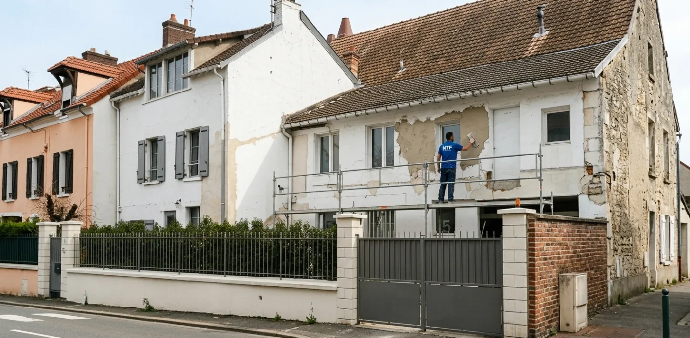 Résultat ravalement de façade Résultat ravalement de façade