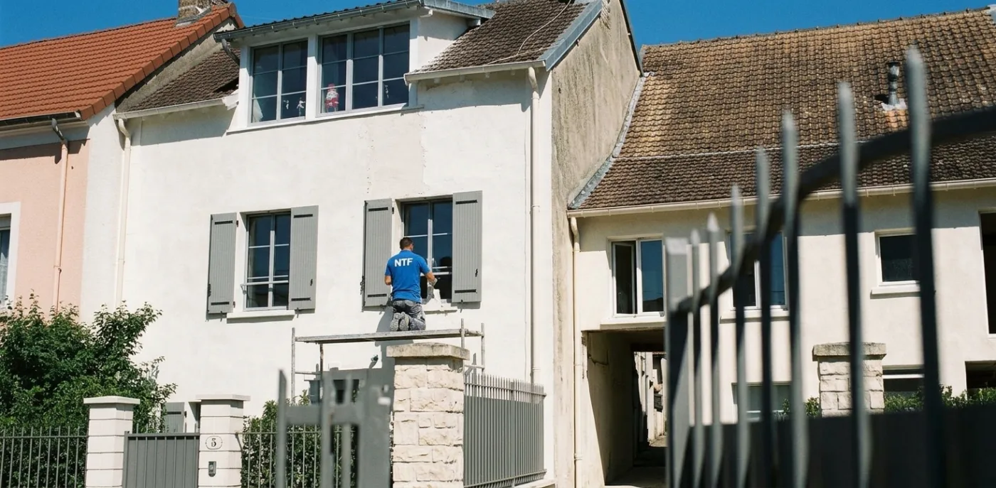 Pavillon meulière après ravalement de façade NTF à Meaux Pavillon meulière après ravalement de façade NTF à Meaux