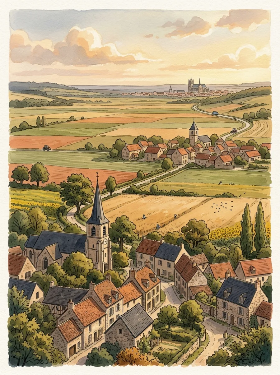 Nettoyage de toiture Chauconin-Neufmontiers — Plateau agricole entre les deux villages historiques de Chauconin et Neufmontiers